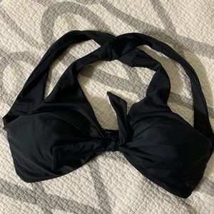 Albion Matte Black Top Knot Bikini